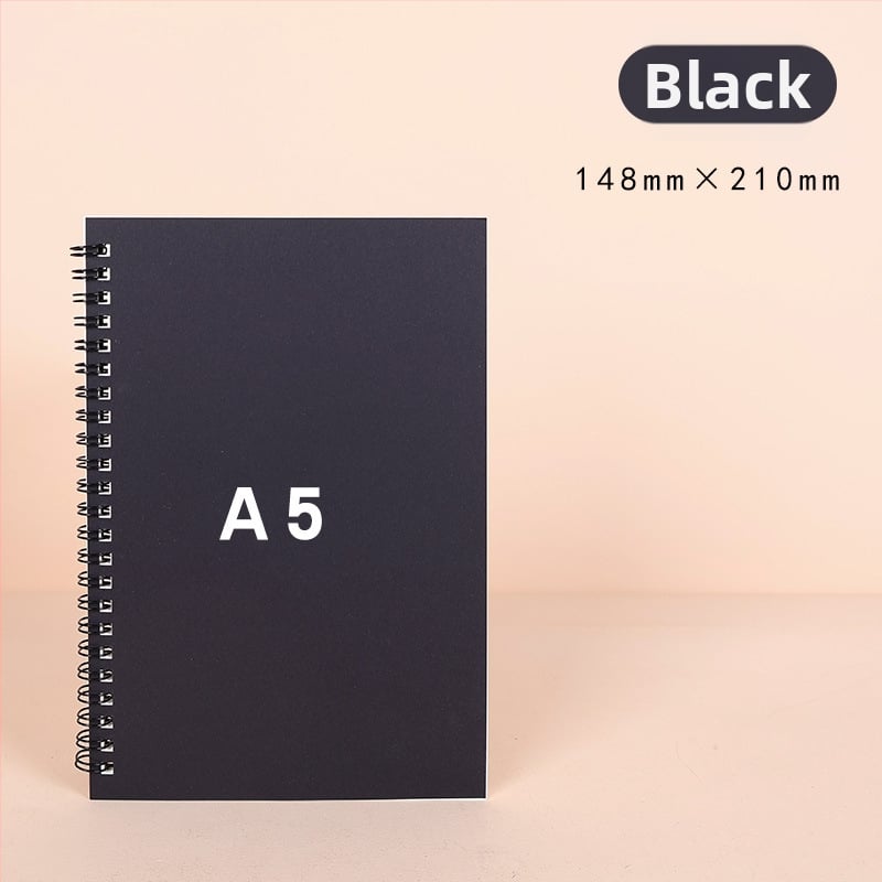 Σπιράλ σημειωματάριο από Kraft χαρτί, σειρά Kraft paper, 100 σελίδες, χαρτί 300 g/m², προσαρμοζόμενο