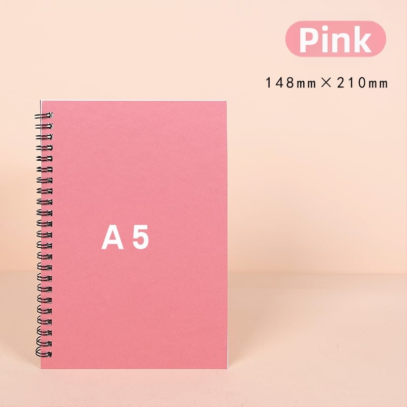 Σπιράλ σημειωματάριο από Kraft χαρτί, σειρά Kraft paper, 100 σελίδες, χαρτί 300 g/m², προσαρμοζόμενο