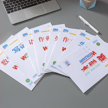 Упражнителна тетрадка Wenhai: едностранна книга за китайски йероглифи, математика, Пинин и решетка за писане на китайски йероглифи