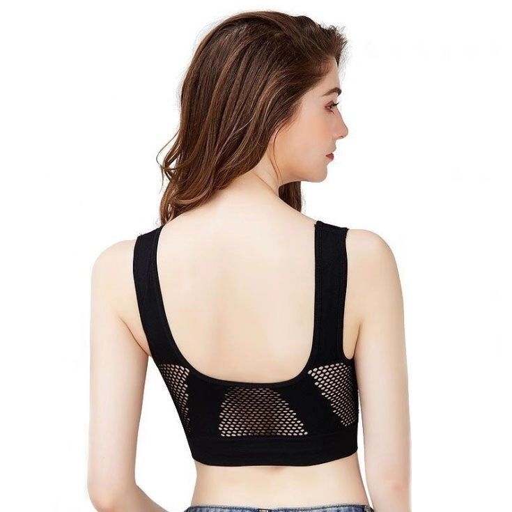 Prozračni sportski grudnjak od svile i dlake zeca, puna šalica, debeli kalupi, bez naramenica (svila; dlaka zeca; puna šalica; debeli kalupi; bez naramenica)