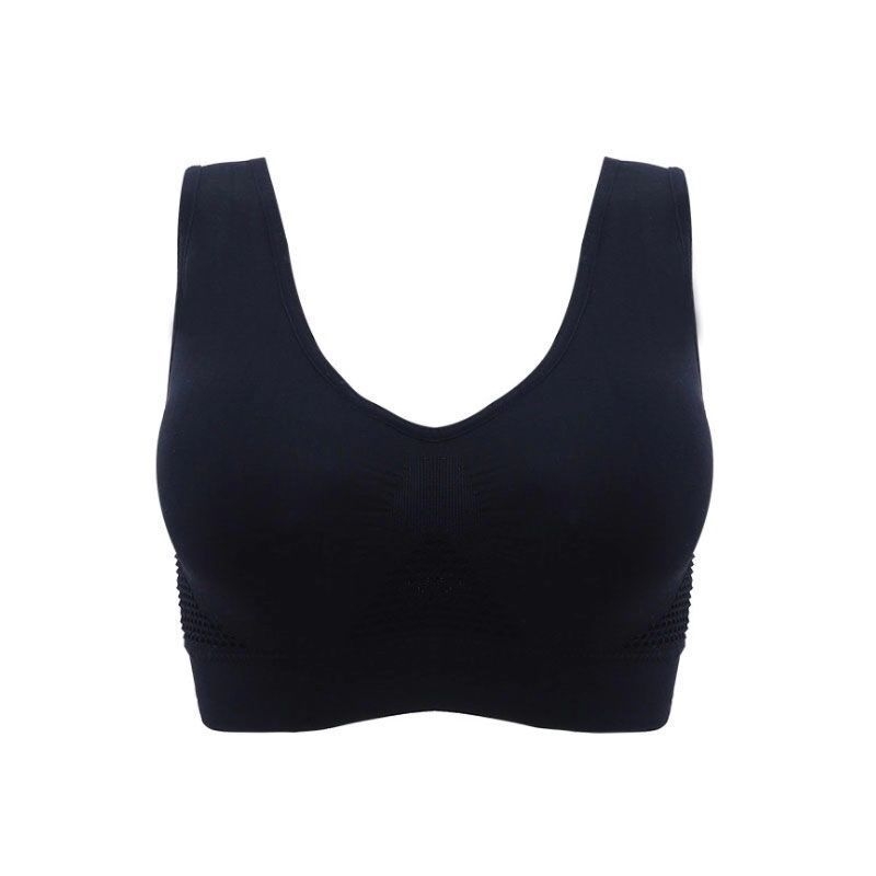 Prozračni sportski grudnjak od svile i dlake zeca, puna šalica, debeli kalupi, bez naramenica (svila; dlaka zeca; puna šalica; debeli kalupi; bez naramenica)