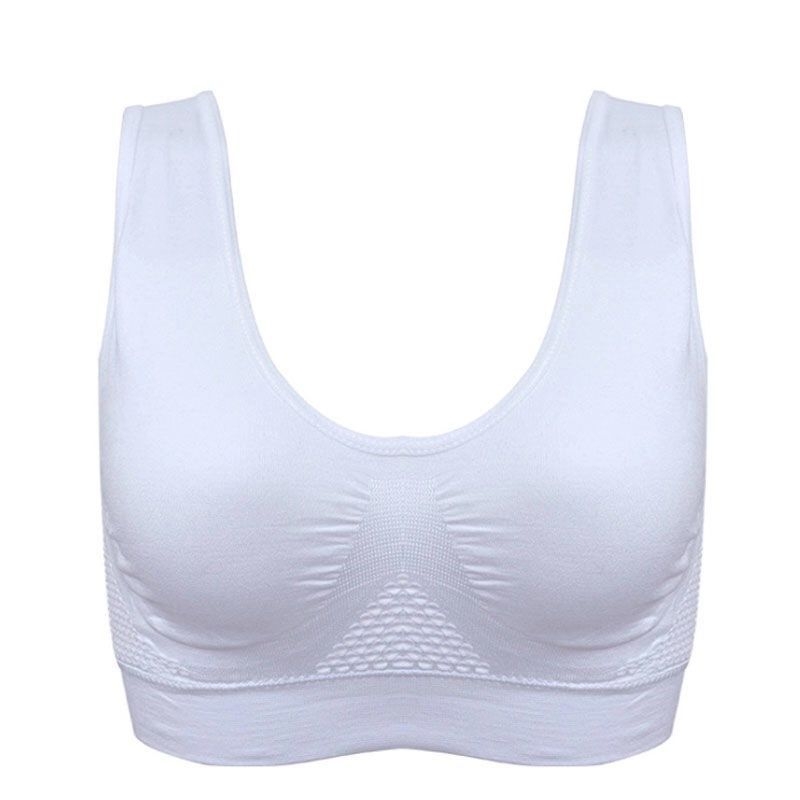 Prozračni sportski grudnjak od svile i dlake zeca, puna šalica, debeli kalupi, bez naramenica (svila; dlaka zeca; puna šalica; debeli kalupi; bez naramenica)