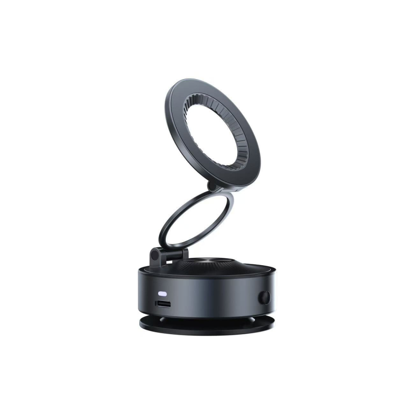 Автомобилен магнитен държач за телефон с вакуумно засмукване – 360° въртене, сгъваем дизайн, универсална съвместимост