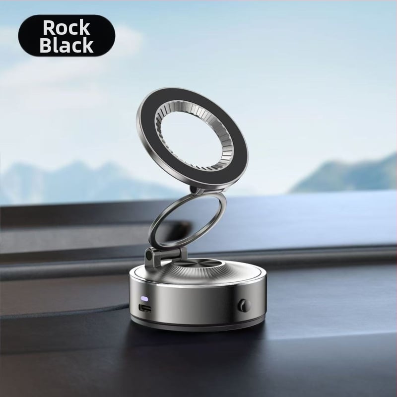 Автомобилен магнитен държач за телефон с вакуумно засмукване – 360° въртене, сгъваем дизайн, универсална съвместимост