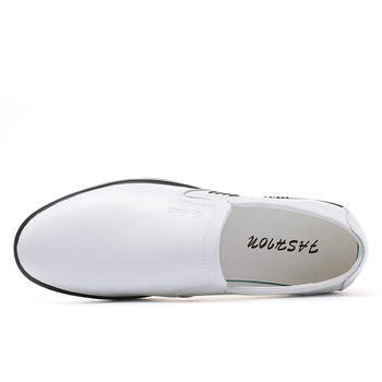 Muški kožni slip-on loaferi s gumom na potplatu, voskano kožu, podstava od svinjske kože, niski potpet 1–3 cm