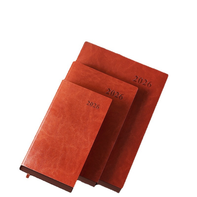 Bilježnica Qindeli s kožnim izgledom, francusko uvez, Dowling papir 80 g/m², 200–300 stranica, poslovni uredski stil