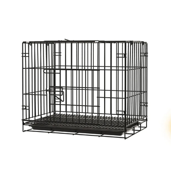 Πτυσσόμενο κλουβί σκύλων με τουαλέτα – παχτό μεταλλικό πλέγμα