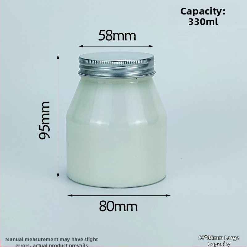 Jogurtová dóza so trapezovým balením, priehľadný PET kontajner, PVC plast, fľaša na dochucovadlá, objem 1000 ml+; balenie: pohár; viečko: priehľadné alebo hliníkové