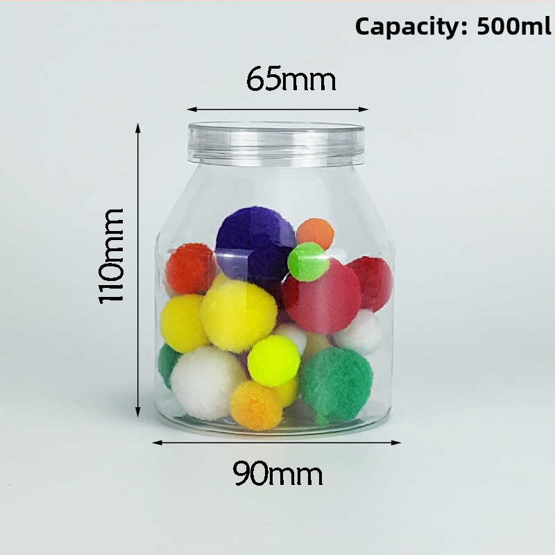 Jogurtová dóza so trapezovým balením, priehľadný PET kontajner, PVC plast, fľaša na dochucovadlá, objem 1000 ml+; balenie: pohár; viečko: priehľadné alebo hliníkové