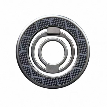 Suport MagSafe pentru telefon pentru birou, cu inel magnetic, rotire la 360°, construcție metalică