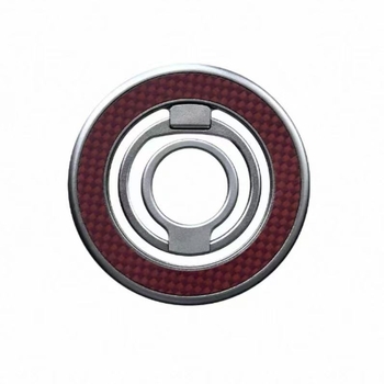 Suport MagSafe pentru telefon pentru birou, cu inel magnetic, rotire la 360°, construcție metalică