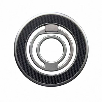 Suport MagSafe pentru telefon pentru birou, cu inel magnetic, rotire la 360°, construcție metalică