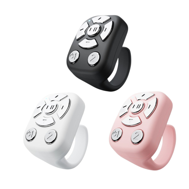 J6PRO Bezdrôtový kruhový ovládač pre selfie so zoomom, Bluetooth, dosah 10 m, Type-C rozhranie, 40mAh batéria