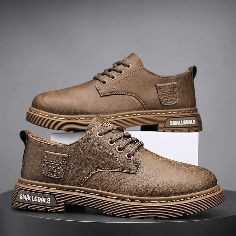 Muške slip-on cipele, PU koža gornji dio, gumeni potplat, zaobljeni nos, casual proljetne cipele