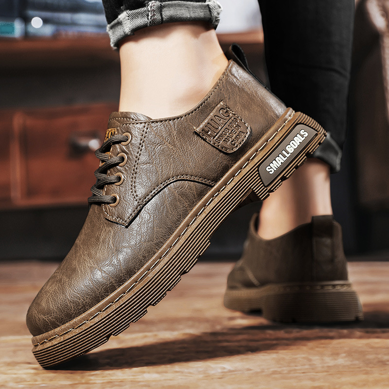 Muške slip-on cipele, PU koža gornji dio, gumeni potplat, zaobljeni nos, casual proljetne cipele