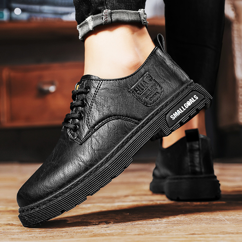 Muške slip-on cipele, PU koža gornji dio, gumeni potplat, zaobljeni nos, casual proljetne cipele