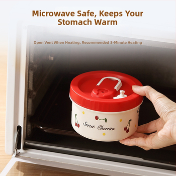 Δοχείο μεσημεριανού από ανοξείδωτο χάλυβα 316 με μόνωση και καπάκι, ασφαλές για φούρνο μικροκυμάτων, στρογγυλό, χωρητικότητα 301–800 ml