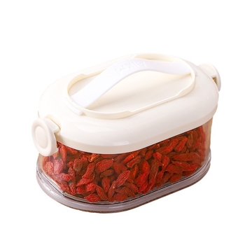 Cutie groasă, multistrat pentru depozitare în bucătărie — pentru ceapă, ghimbir și usturoi, fructe uscate și nuci; din plastic, capacitate 301–500 ml, formă neregulată, până la 5 straturi.