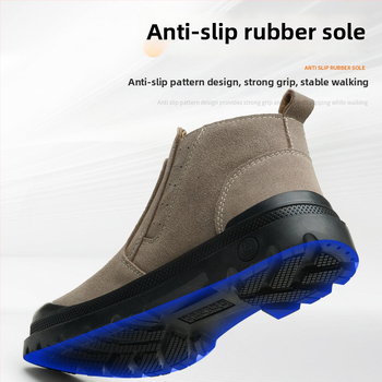 Защитни обувки за заваряване със стоманен носник, защита срещу удари, защита срещу пробив, висока температура, защита срещу пръски и искри