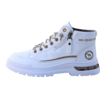 Ghete Martin pentru bărbați, înalte, cu creștere a înălțimii, impermeabile, anti-derapare, PU partea superioară, talpă din cauciuc