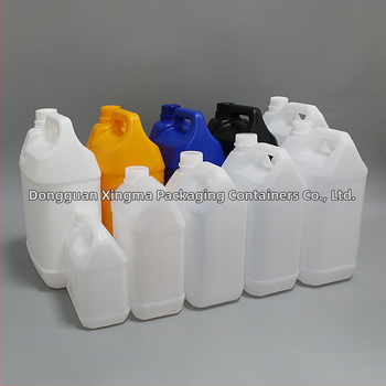 HDPE négyszögletes vegyi tartályok – vastagított falak, korróziónak ellenálló, kapacitások 1–6 L és 10 L