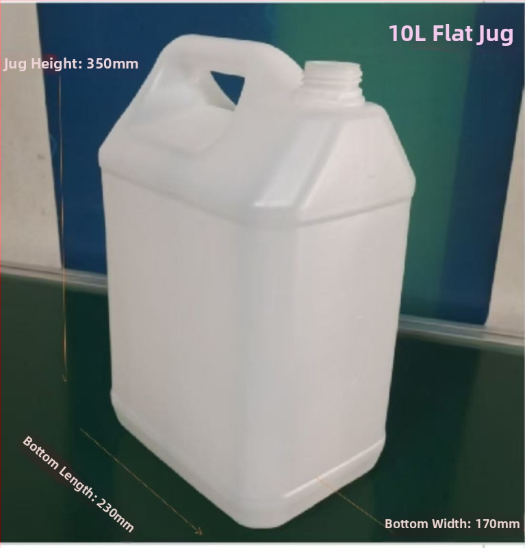 HDPE négyszögletes vegyi tartályok – vastagított falak, korróziónak ellenálló, kapacitások 1–6 L és 10 L