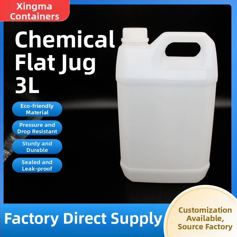 HDPE négyszögletes vegyi tartályok – vastagított falak, korróziónak ellenálló, kapacitások 1–6 L és 10 L