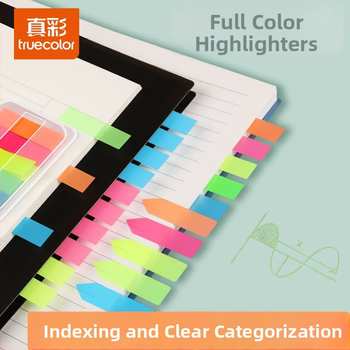 Indexové nálepky a priehľadné zapisovateľné štítky, samolepiace, 100 kusov; Značka: Truecolor; Samolepiace; 100 kusov; Priehľadné; Písateľné