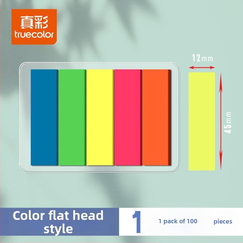 Indexové nálepky a priehľadné zapisovateľné štítky, samolepiace, 100 kusov; Značka: Truecolor; Samolepiace; 100 kusov; Priehľadné; Písateľné