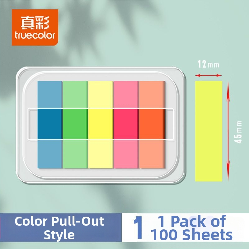 Indexové nálepky a priehľadné zapisovateľné štítky, samolepiace, 100 kusov; Značka: Truecolor; Samolepiace; 100 kusov; Priehľadné; Písateľné