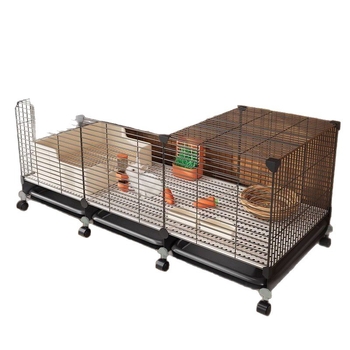 Метална клетка за зайци и домашни любимци — гнездо за вътрешна употреба