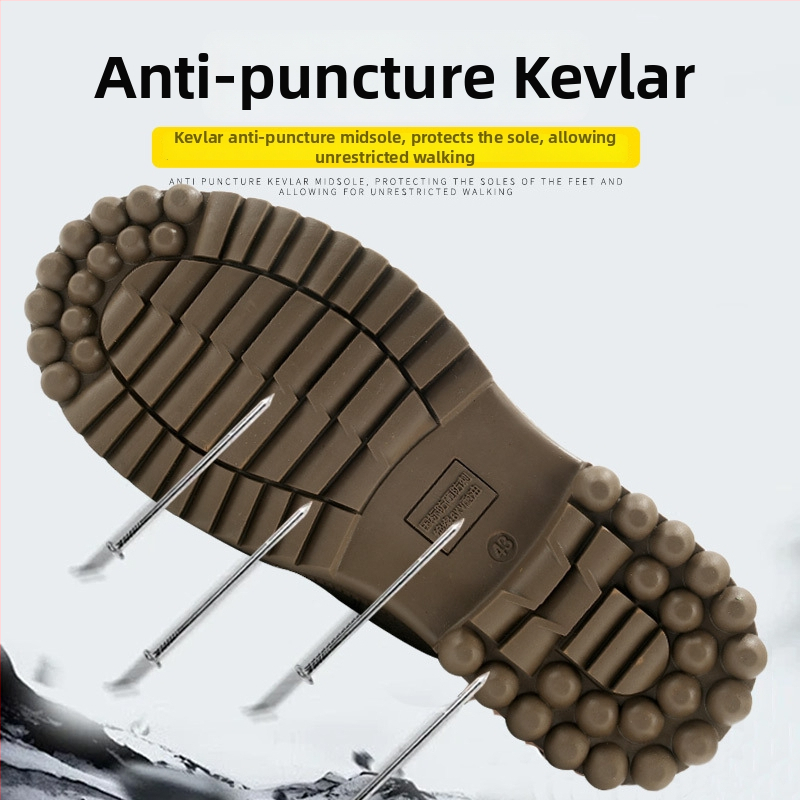 Zimske zaštitne cipele od vunenog materijala s zaštitom protiv sabijanja i probijanja, protuklizne i tople (visoki gornji dio, plastično-čelični vrh)