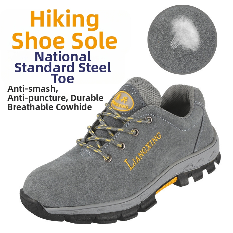 Zaštitne radne cipele s čeličnim vrhom, otporne na udarce i probijanje, otporne na ulje, otporne na visoke temperature, gornji dio od suedea