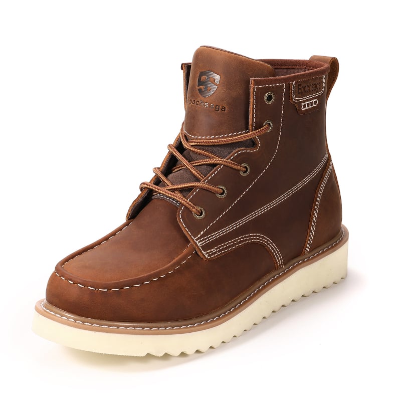 Visoke radne cipele s gornjim dijelom od Crazy Horse kože, viskozni đon, srednja visina, engleski stil, unisex za 18–40 godina