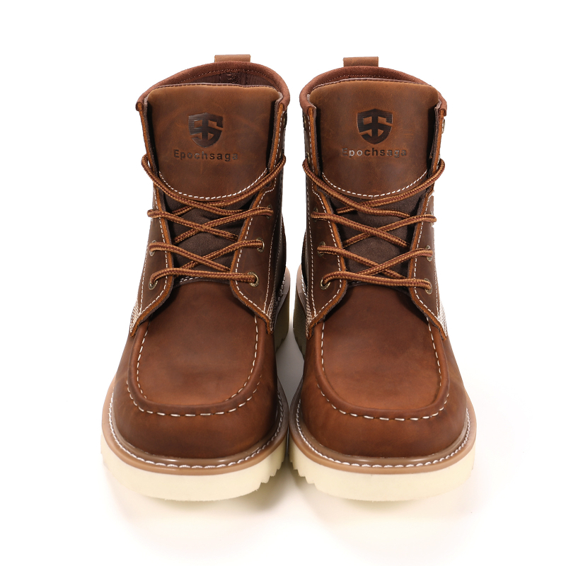 Visoke radne cipele s gornjim dijelom od Crazy Horse kože, viskozni đon, srednja visina, engleski stil, unisex za 18–40 godina