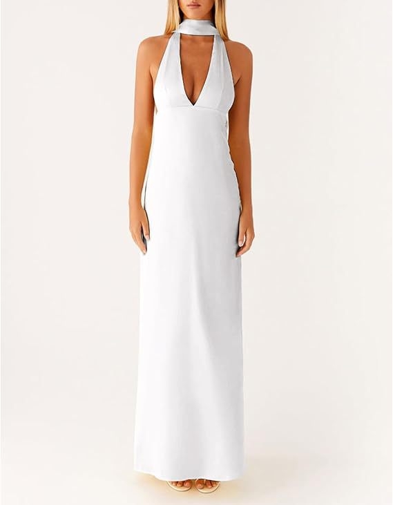 Rochie midi fără mâneci, halter, material poliester, conținut poliester 90–95%, detaliu colaj