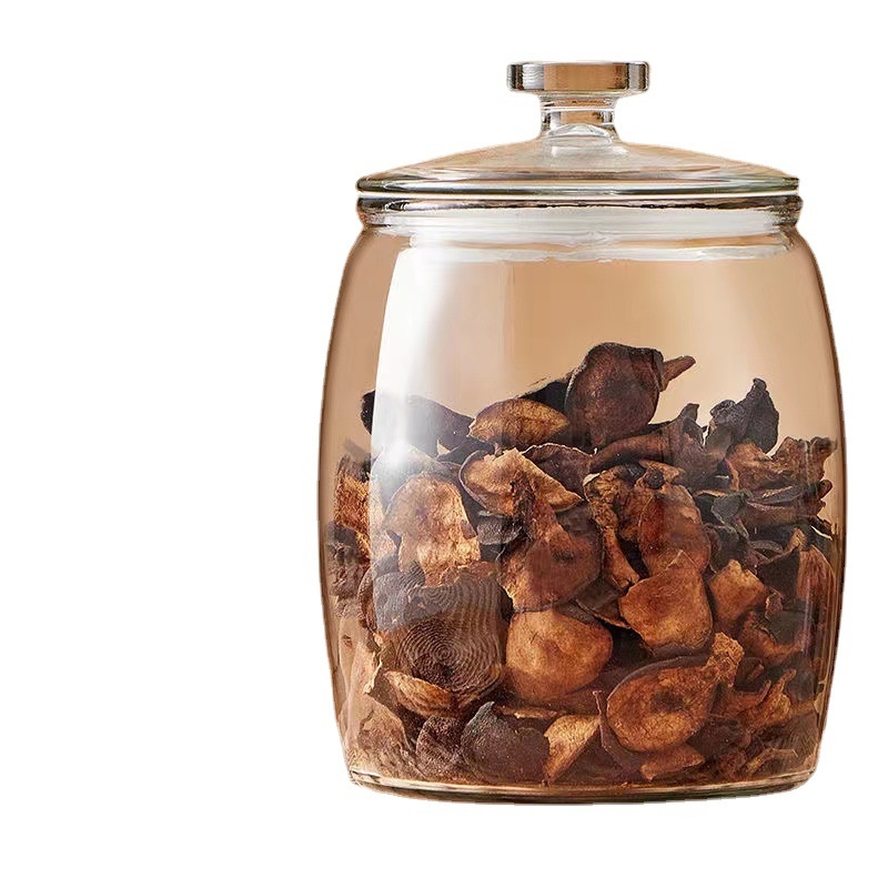 Lingyun Staklena zatvorena posuda za kimchi i kiseli krastavci, kvaliteta hrane, kapacitet više od 5 L, okrugla s poklopcem