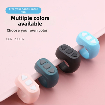 Prsteň Bluetooth diaľkové ovládanie ZL-03 — USB rozhranie, bezdrôtový dosah 10 m, hmotnosť 10 g, plastové prevedenie, nosenie na prsteň