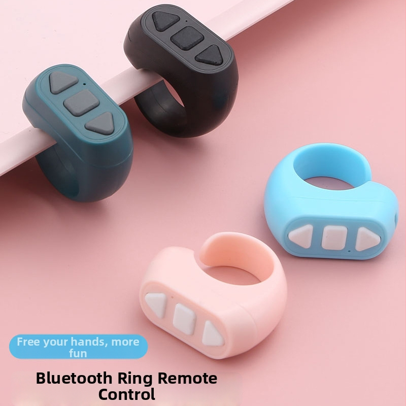 Prsteň Bluetooth diaľkové ovládanie ZL-03 — USB rozhranie, bezdrôtový dosah 10 m, hmotnosť 10 g, plastové prevedenie, nosenie na prsteň