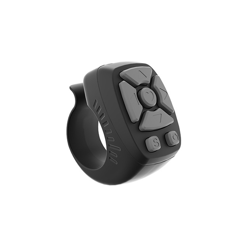 Prsteň Bluetooth diaľkové ovládanie ZL-03 — USB rozhranie, bezdrôtový dosah 10 m, hmotnosť 10 g, plastové prevedenie, nosenie na prsteň