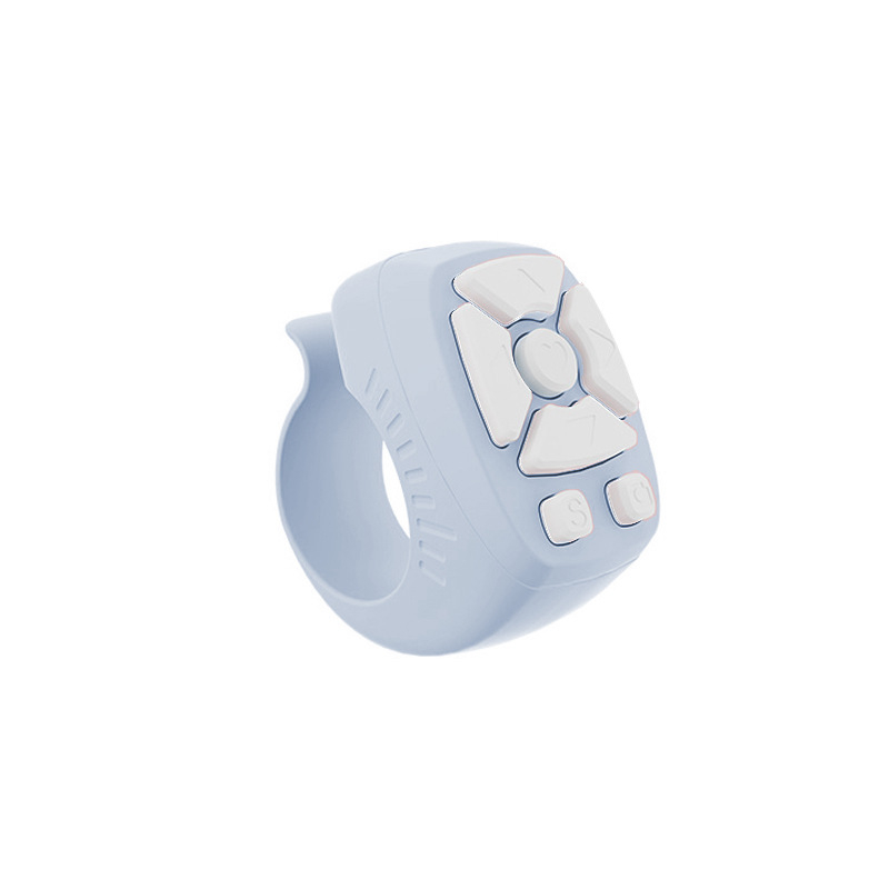 Prsteň Bluetooth diaľkové ovládanie ZL-03 — USB rozhranie, bezdrôtový dosah 10 m, hmotnosť 10 g, plastové prevedenie, nosenie na prsteň