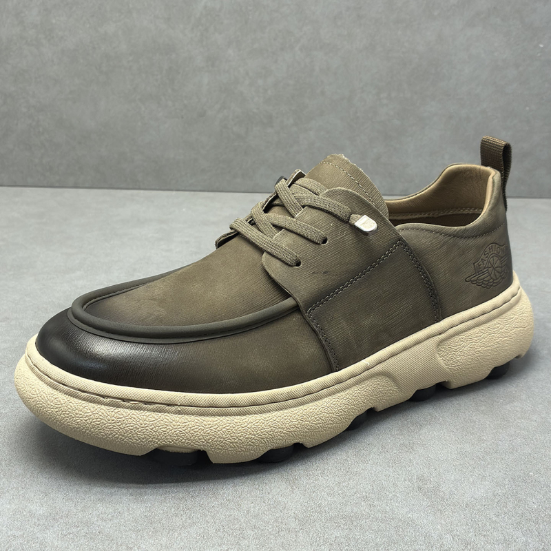 Muške casual kožne tenisice s debelim potplatom; Gornji materijal: Top Grain Cowhide; Uložak: Top Grain Pigskin; Potplata: Foam; Oblik vrha: Okrugli; Visina pete: srednja (3–5 cm)