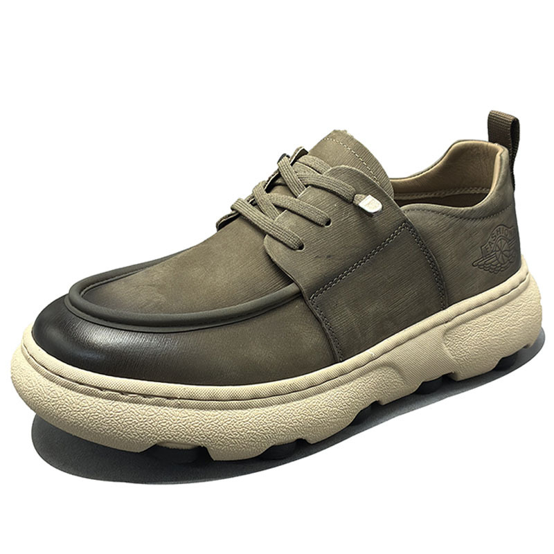 Muške casual kožne tenisice s debelim potplatom; Gornji materijal: Top Grain Cowhide; Uložak: Top Grain Pigskin; Potplata: Foam; Oblik vrha: Okrugli; Visina pete: srednja (3–5 cm)