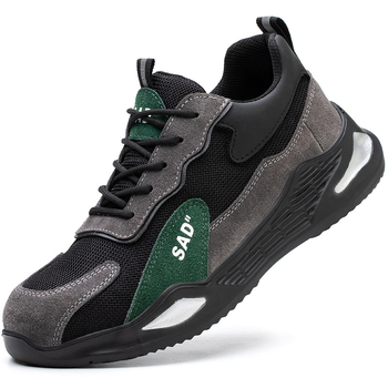 Безопасни обувки за работа със защита срещу удари и пробив, стоманено носче, EVA горна част, нисък профил, дишащи