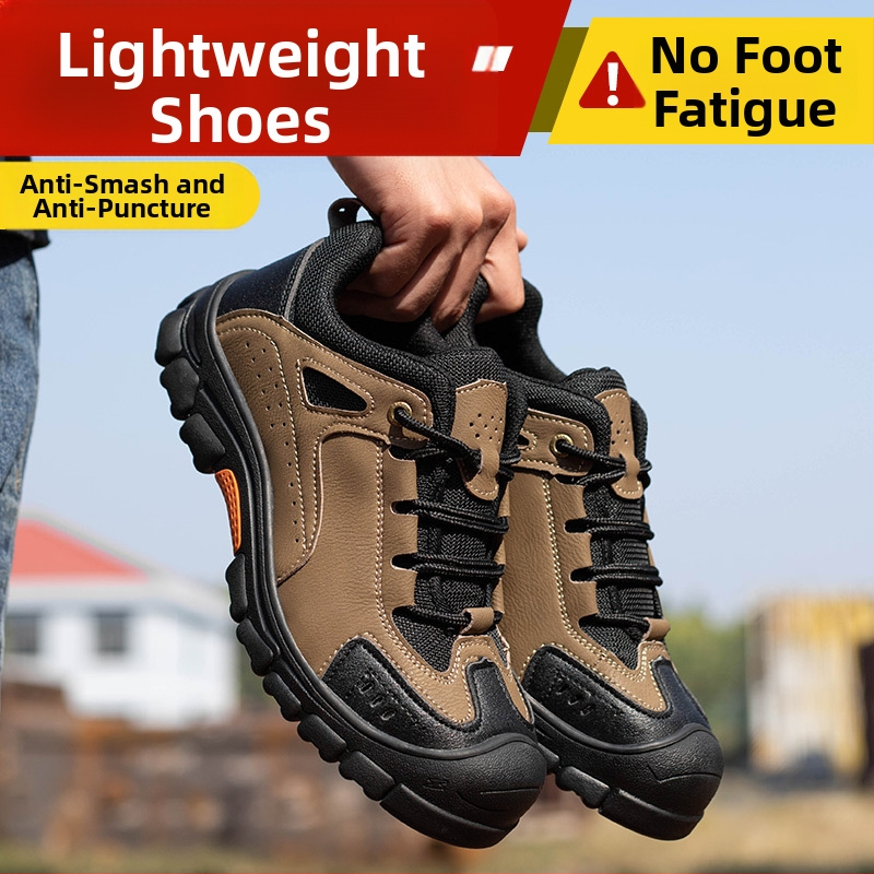 Защитни обувки National Gold Shield: стоманен носок, анти-удар и анти-пробив, горна част от микрофибърна кожа + плат, нисък глезен