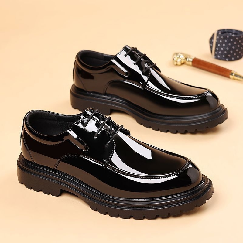 Pantofi masculi din piele cu curea monk, velur de vită, vârf ascuțit, talpă din cauciuc, creștere înălțime