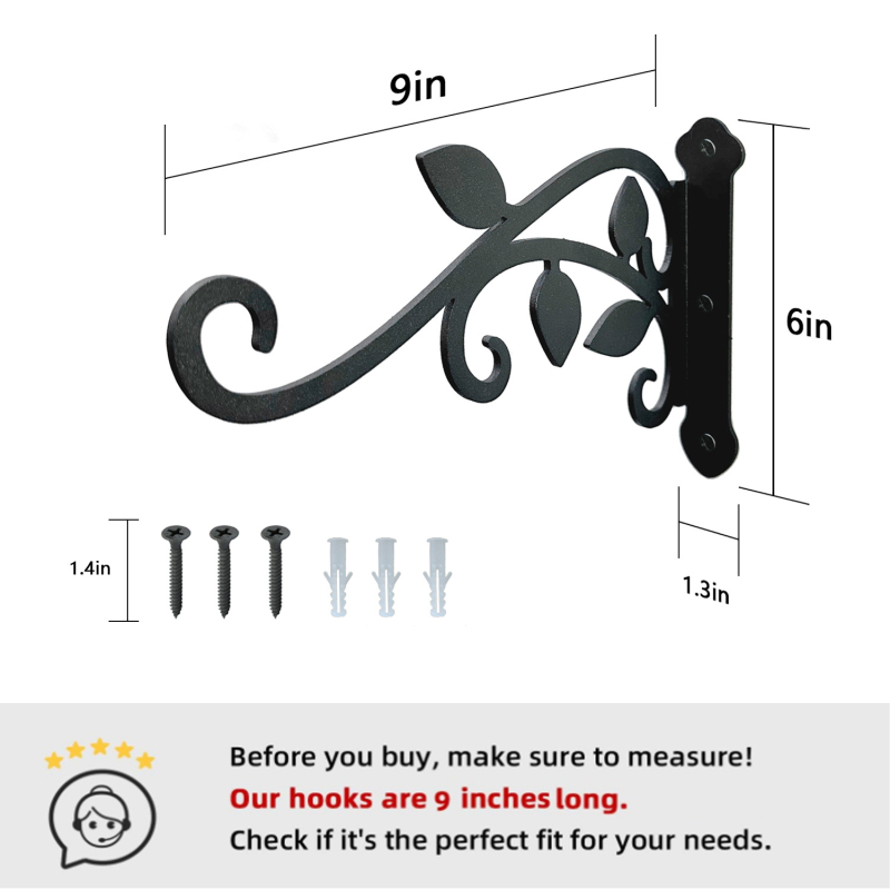 Suport suspendat pentru plante, oțel laminat la rece, rezistent la intemperii pentru exterior (Material: oțel laminat la rece; Destinație: suport de agățat plante; Greutate: 260 g; Importat: Nu)