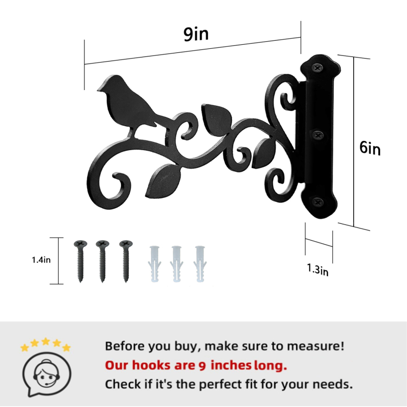 Suport suspendat pentru plante, oțel laminat la rece, rezistent la intemperii pentru exterior (Material: oțel laminat la rece; Destinație: suport de agățat plante; Greutate: 260 g; Importat: Nu)