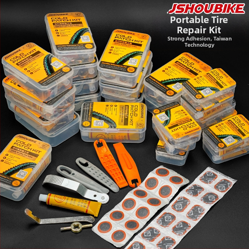 Set na opravu pneumatík horského elektrického bicykla – Dingqing lepidlo a film na lepenie, nástroj na opravu pneumatík, značka JSHOU BIKE, dostupná súkromná značka