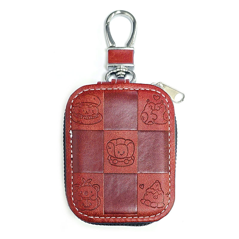 Husă de protecție AirPods Pro cu design gravat drăguț, din piele sintetică, husă rigidă, lucrată manual, universală